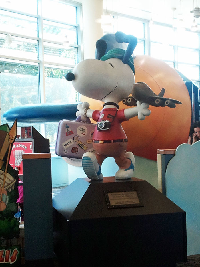 Snoopy at the Minneapolis-St. Paul Airport!