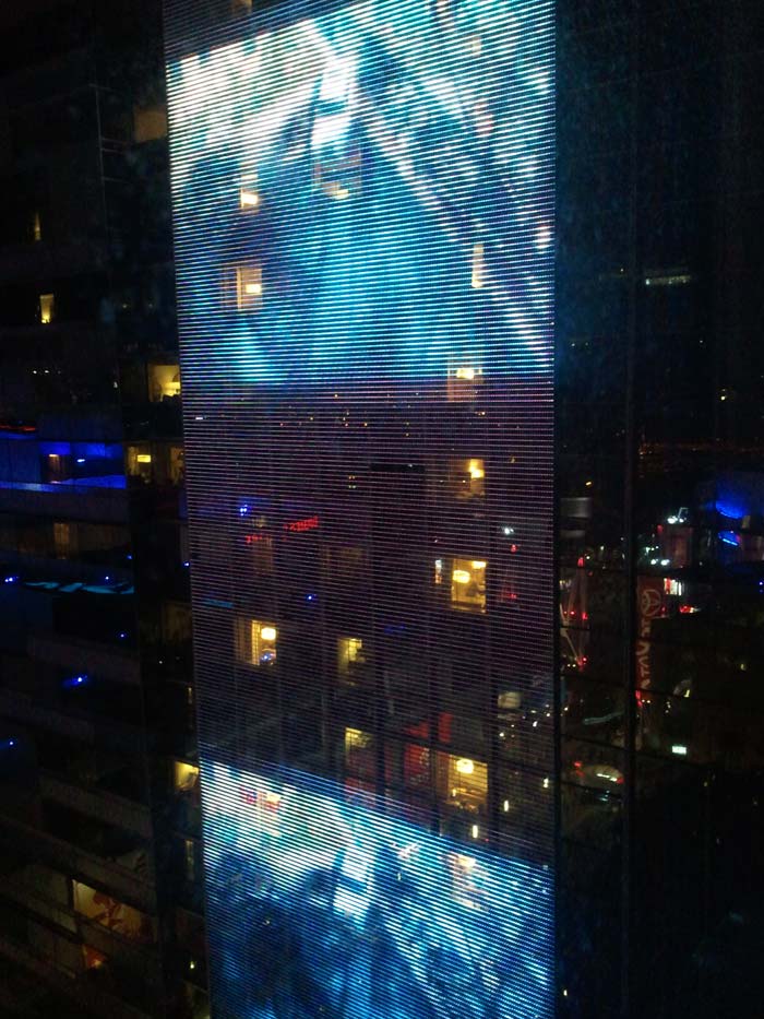 Transformers billboard at JW Marriott LA Live. 