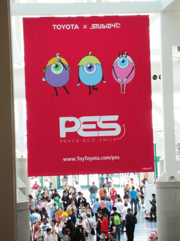 Anime Expo 2012 - Exhibit Hall 7 - Toyota x Studio 4°C PES